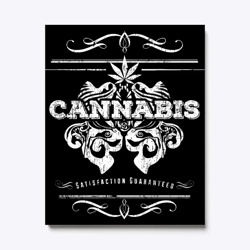 cannabis vintage antique sign